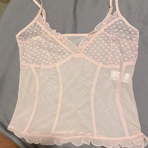 Sheer pink camisole size medium